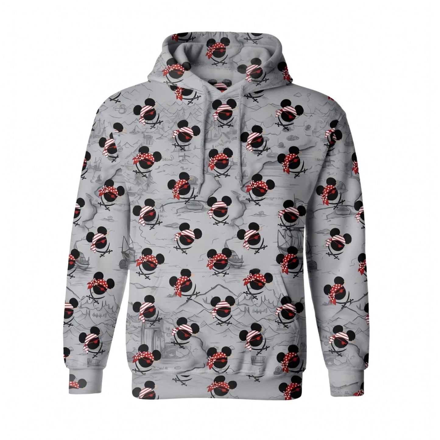 Pirate Skull Icons Mouse AOP Apparel