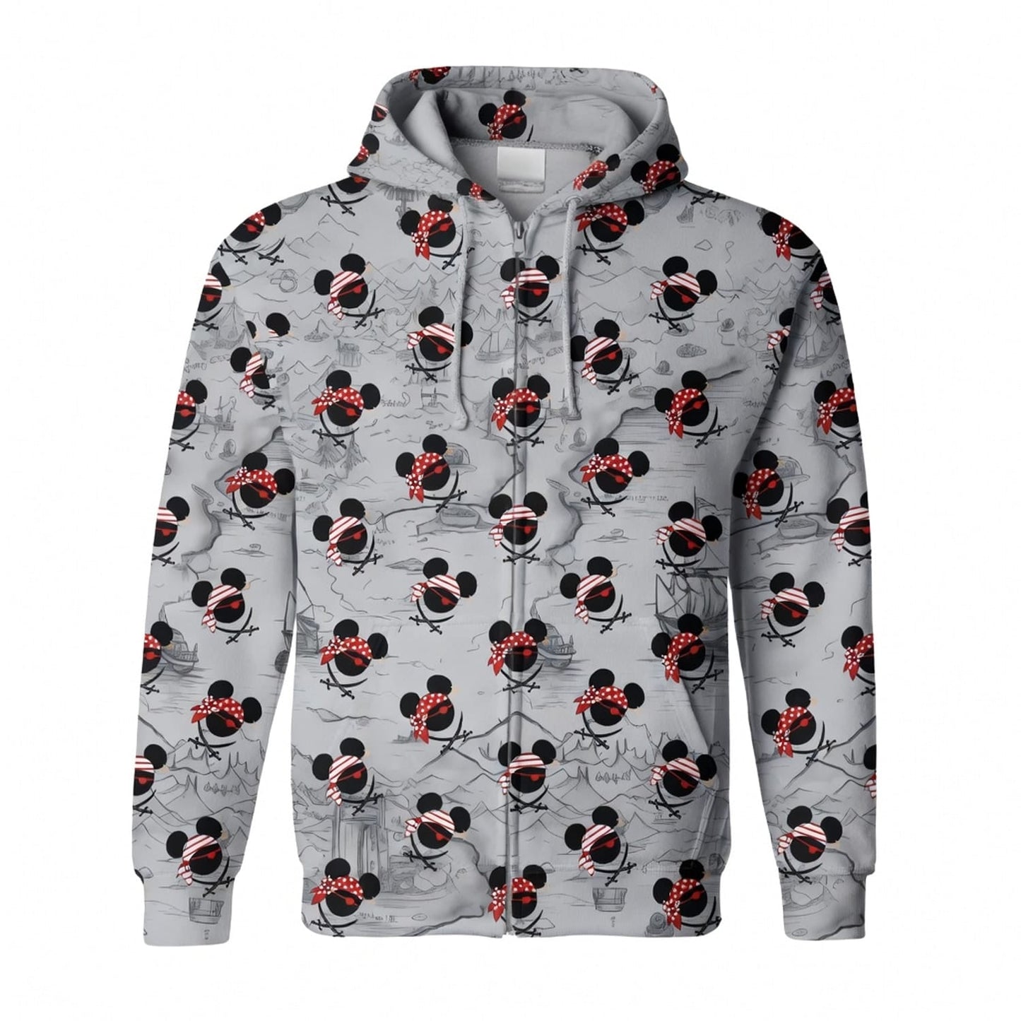 Pirate Skull Icons Mouse AOP Apparel