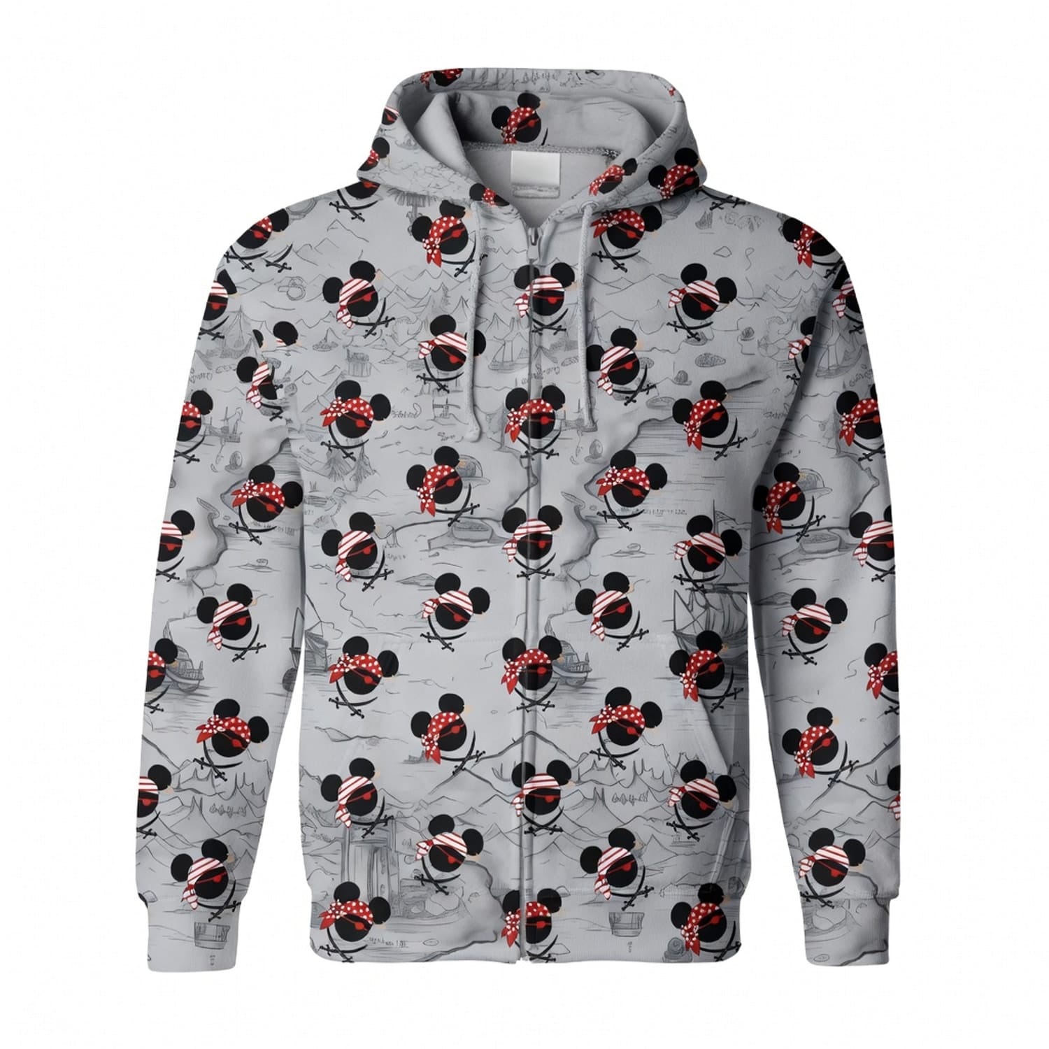 Pirate Skull Icons Mouse AOP Apparel