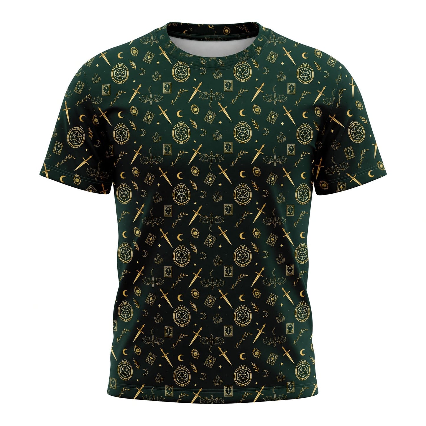 Fantasy Dungeon AOP T-Shirt - Dark Fantasy RPG Streetwear