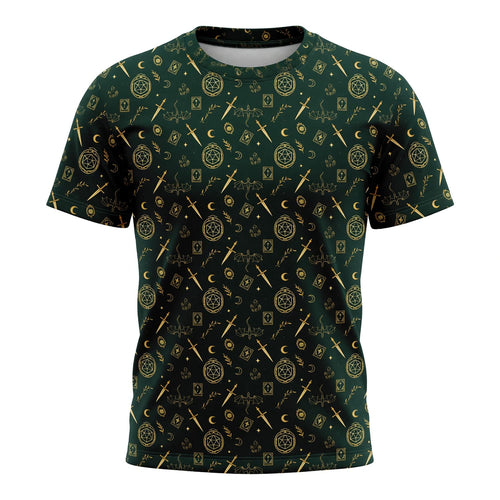 Fantasy Dungeon AOP T-Shirt - Dark Fantasy RPG Streetwear