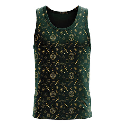 Fantasy Dungeon AOP T-Shirt - Dark Fantasy RPG Streetwear