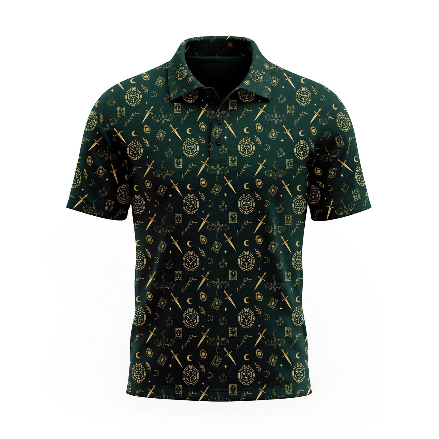 Fantasy Dungeon AOP T-Shirt - Dark Fantasy RPG Streetwear