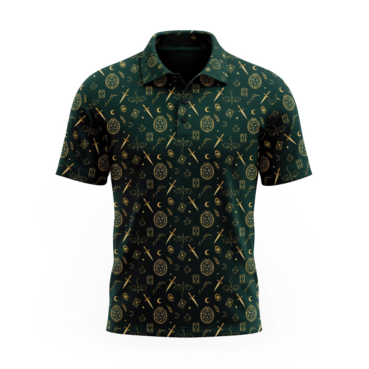 Fantasy Dungeon AOP T-Shirt - Dark Fantasy RPG Streetwear