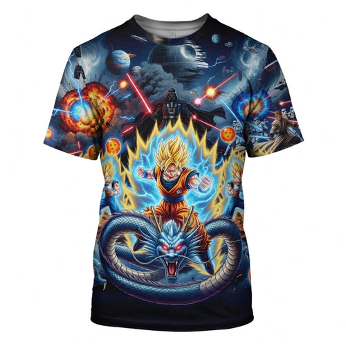 Anime Warrior Galactic Battle All Over Print Apparel