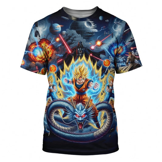 Anime Warrior Galactic Battle All Over Print Apparel