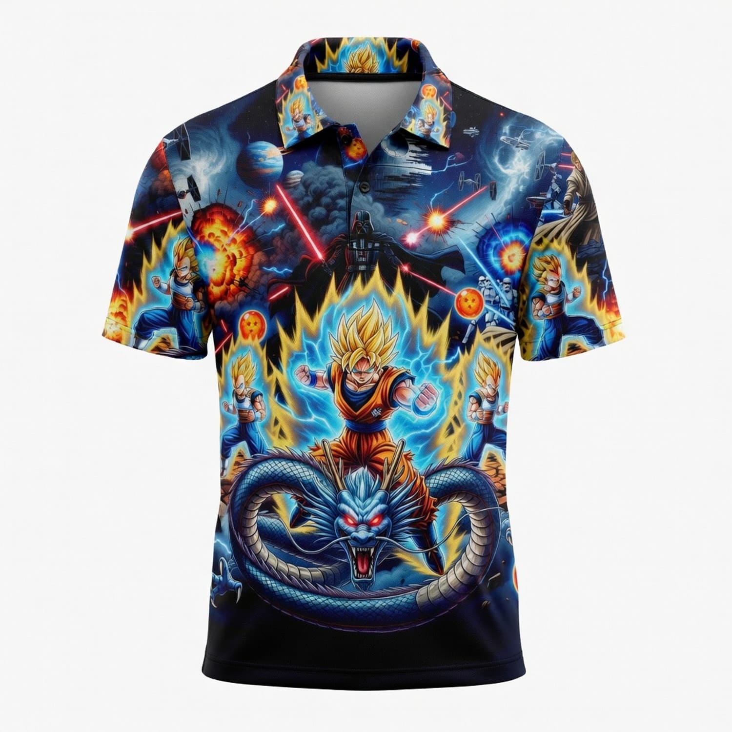 Anime Warrior Galactic Battle All Over Print Apparel