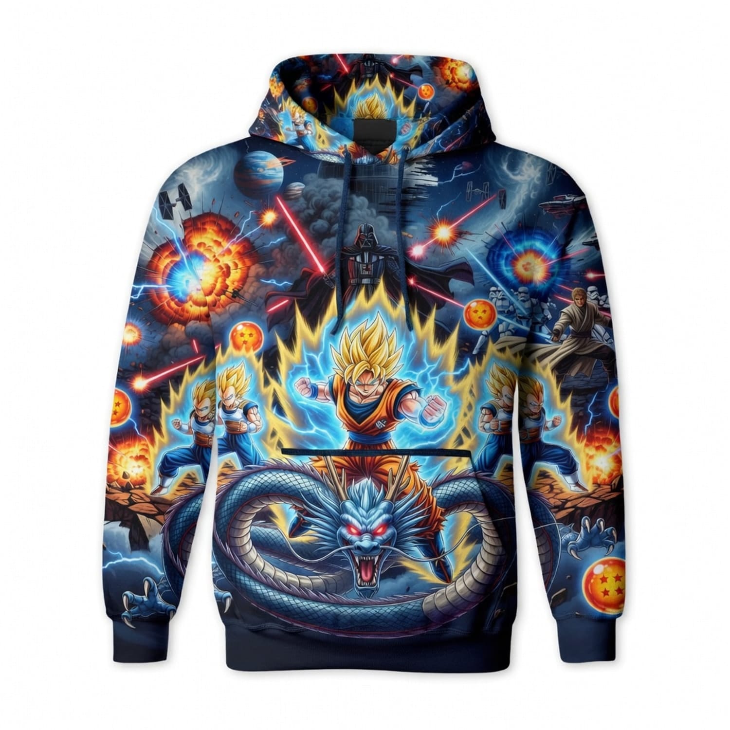 Anime Warrior Galactic Battle All Over Print Apparel