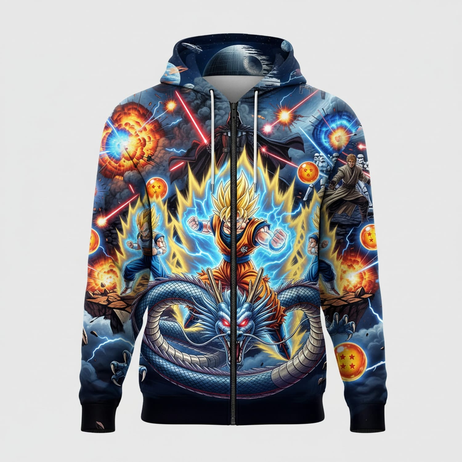 Anime Warrior Galactic Battle All Over Print Apparel