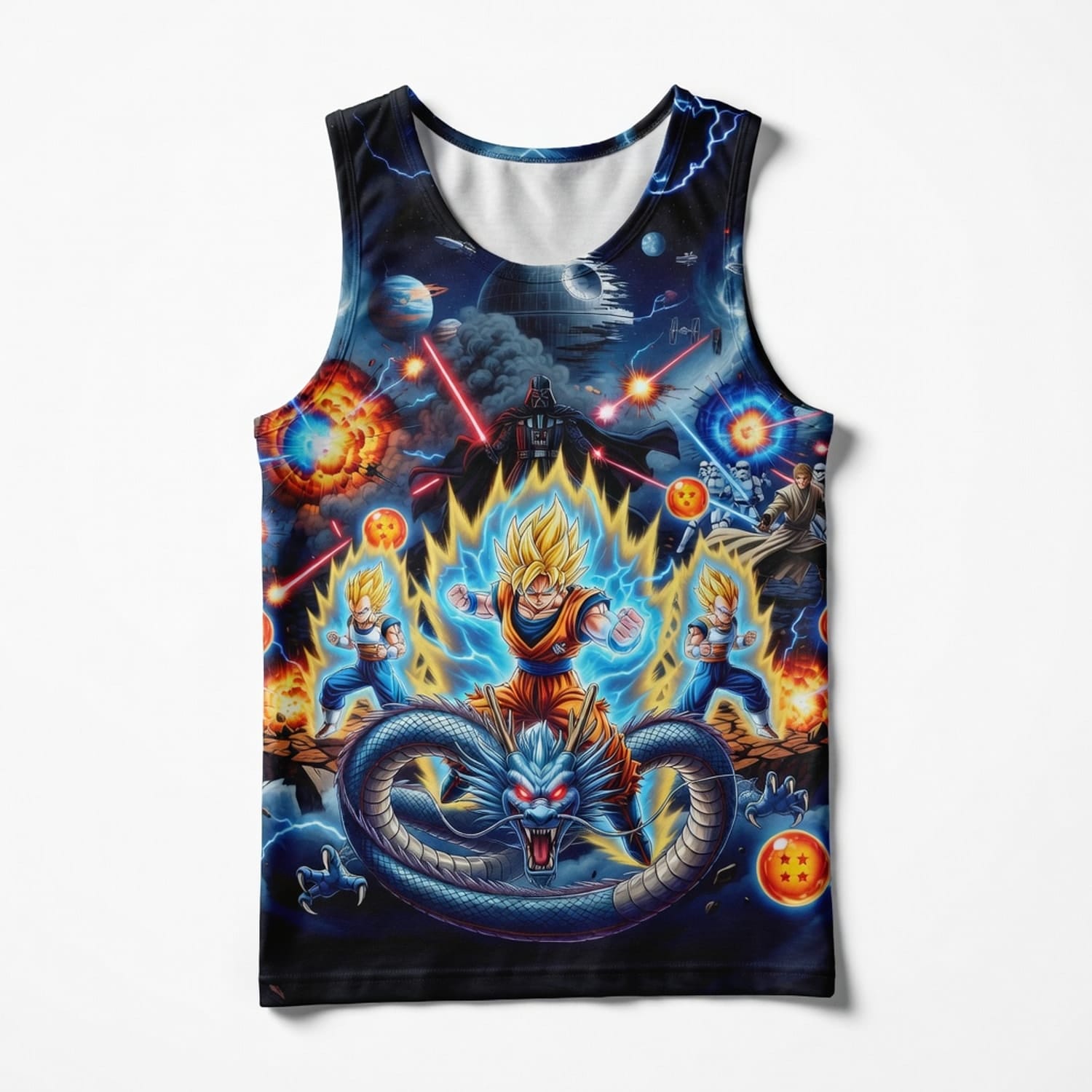 Anime Warrior Galactic Battle All Over Print Apparel