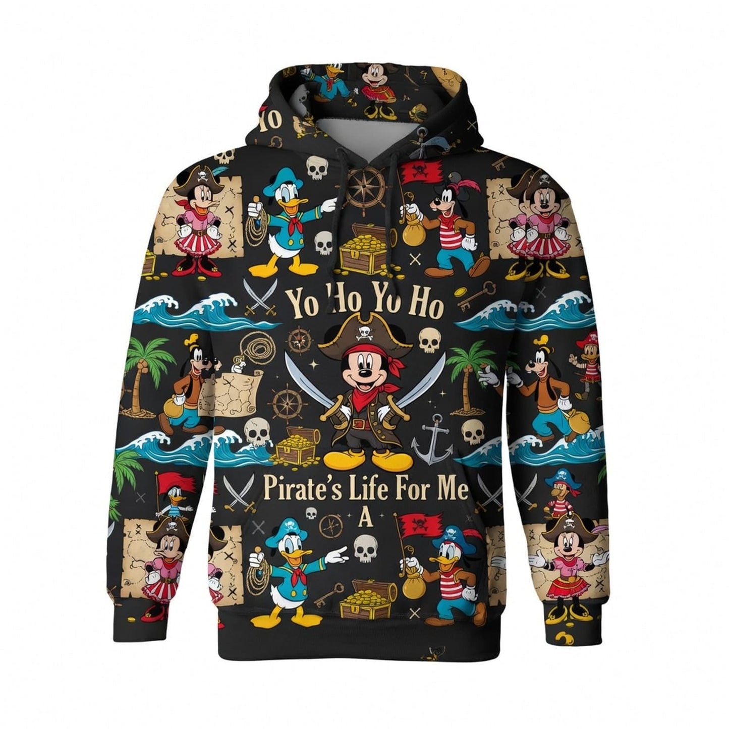 Pirate Mouse AOP T-Shirt - Yo Ho Yo Ho Cartoon Theme