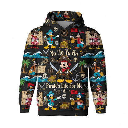 Pirate Mouse AOP T-Shirt - Yo Ho Yo Ho Cartoon Theme