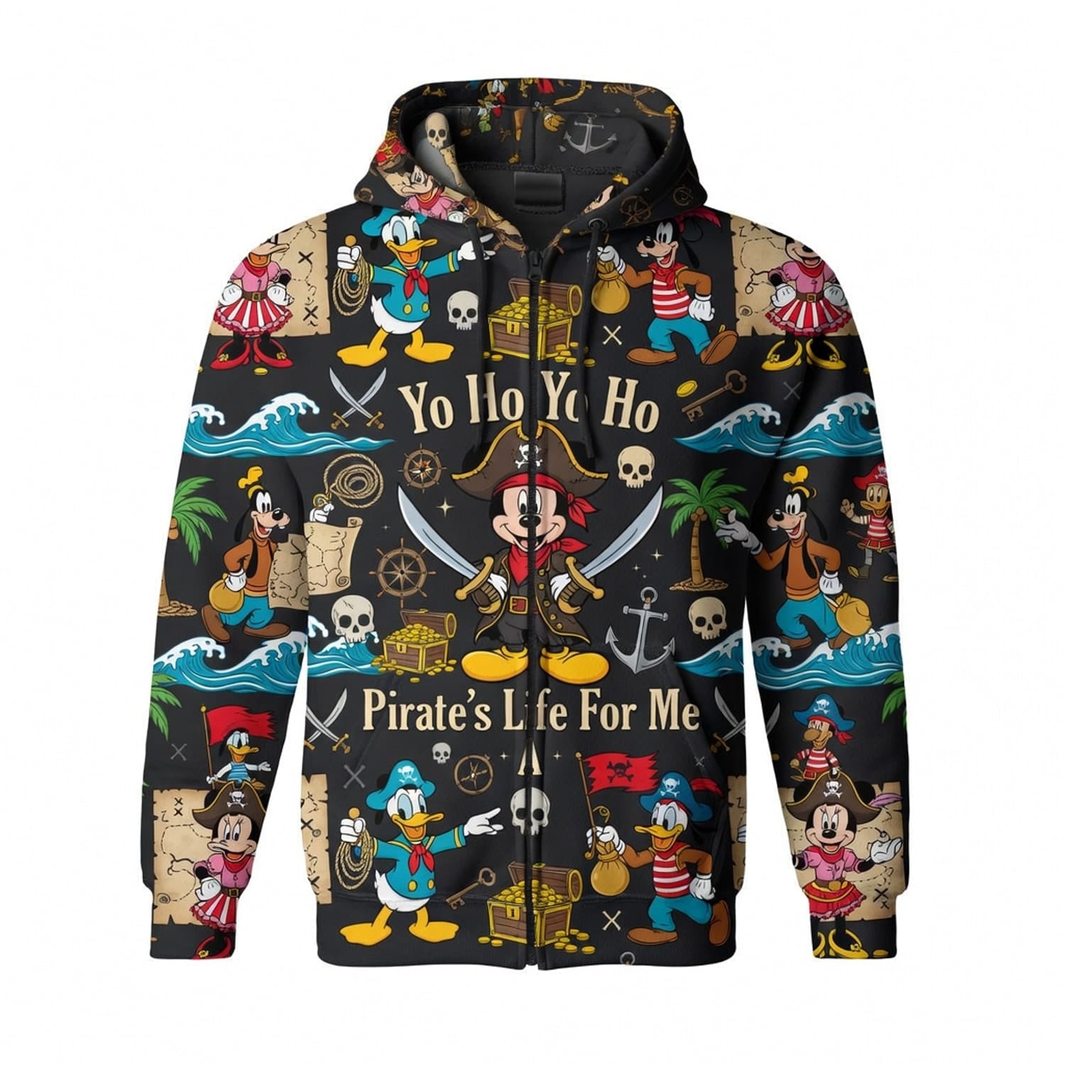 Pirate Mouse AOP T-Shirt - Yo Ho Yo Ho Cartoon Theme