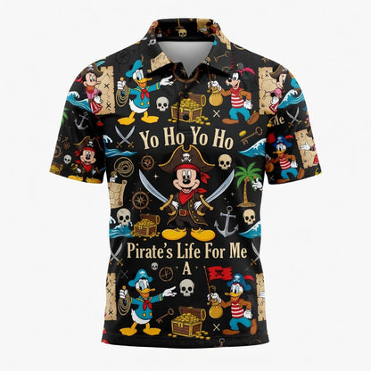 Pirate Mouse AOP T-Shirt - Yo Ho Yo Ho Cartoon Theme