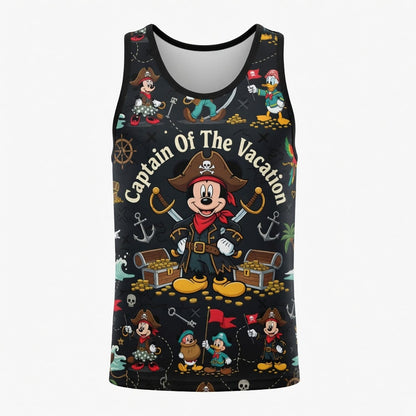 Pirate Mouse AOP Apparel - Captain Of The Vacation