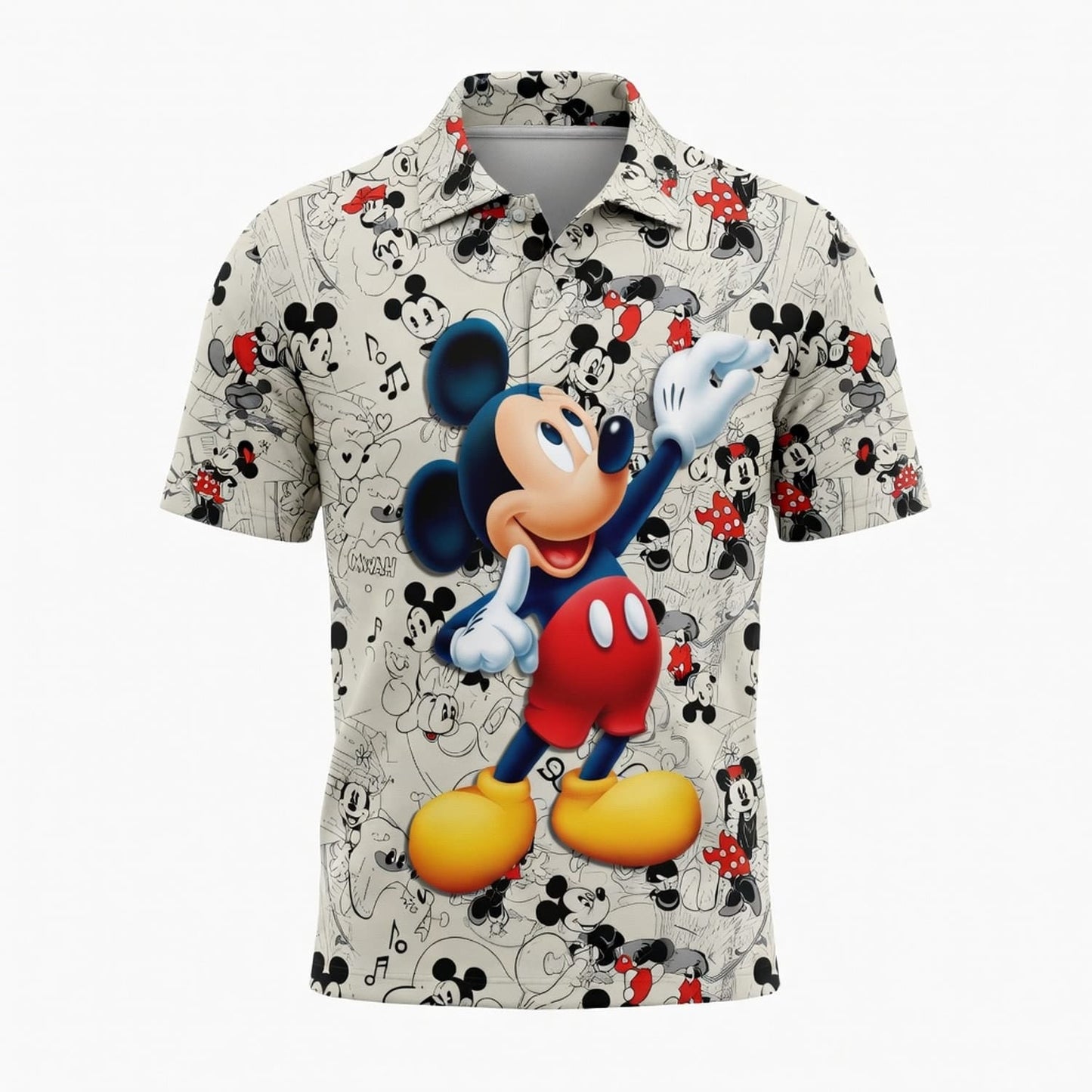 Mouse Sketch AOP Apparel