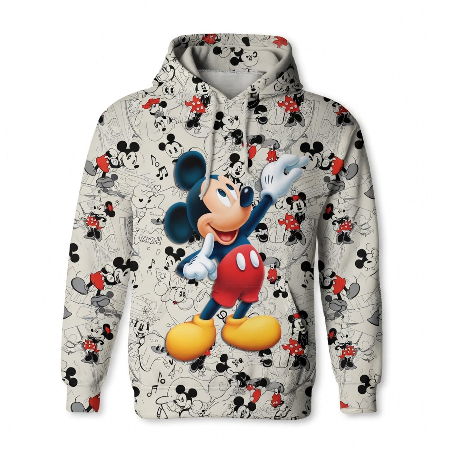 Mouse Sketch AOP Apparel