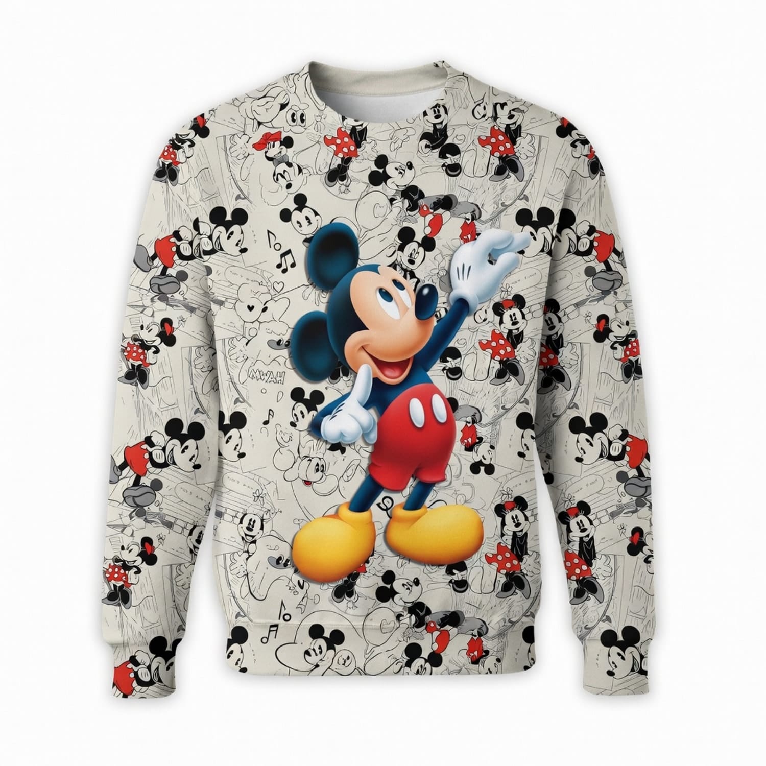Mouse Sketch AOP Apparel