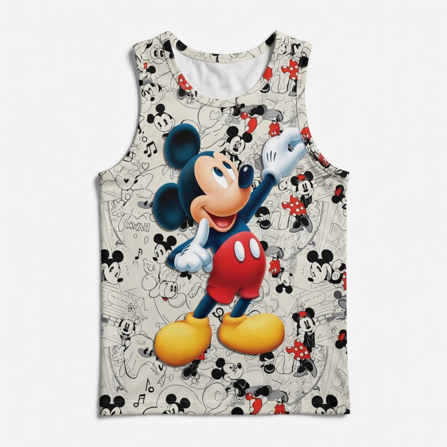Mouse Sketch AOP Apparel