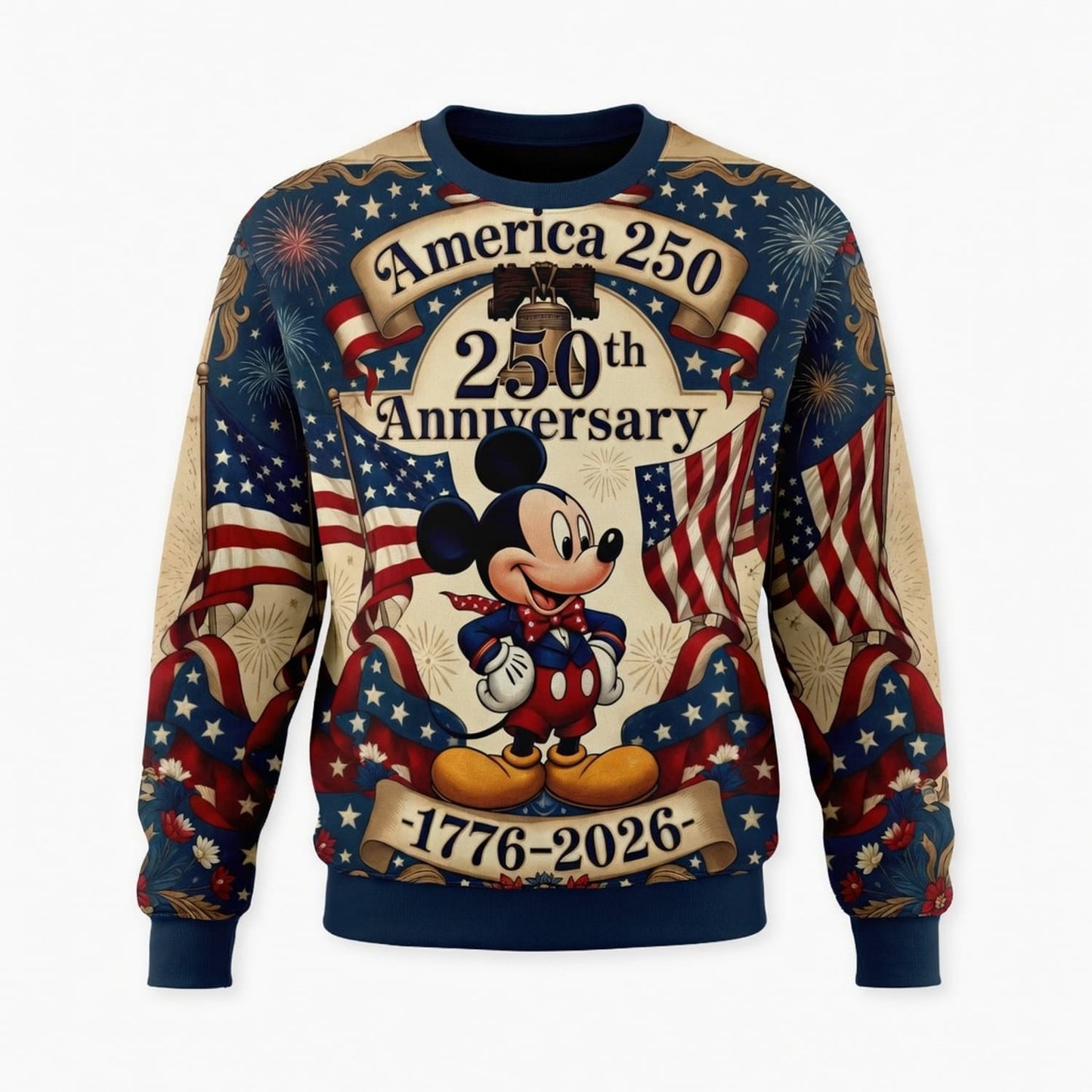 America 250 Mouse 250th Anniversary AOP Apparel