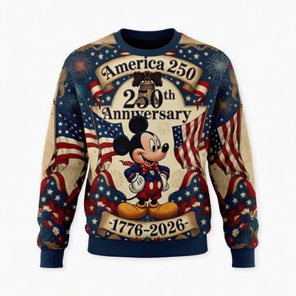 America 250 Mouse 250th Anniversary AOP Apparel