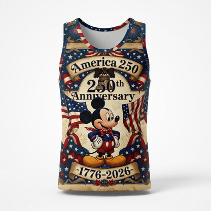 America 250 Mouse 250th Anniversary AOP Apparel