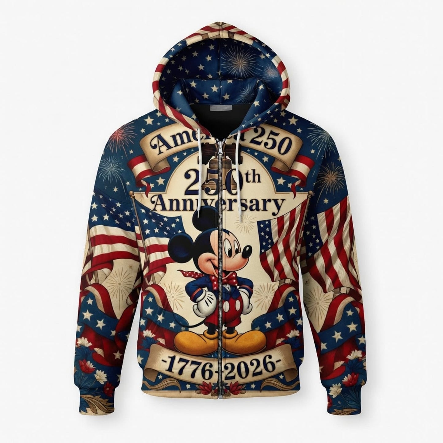 America 250 Mouse 250th Anniversary AOP Apparel