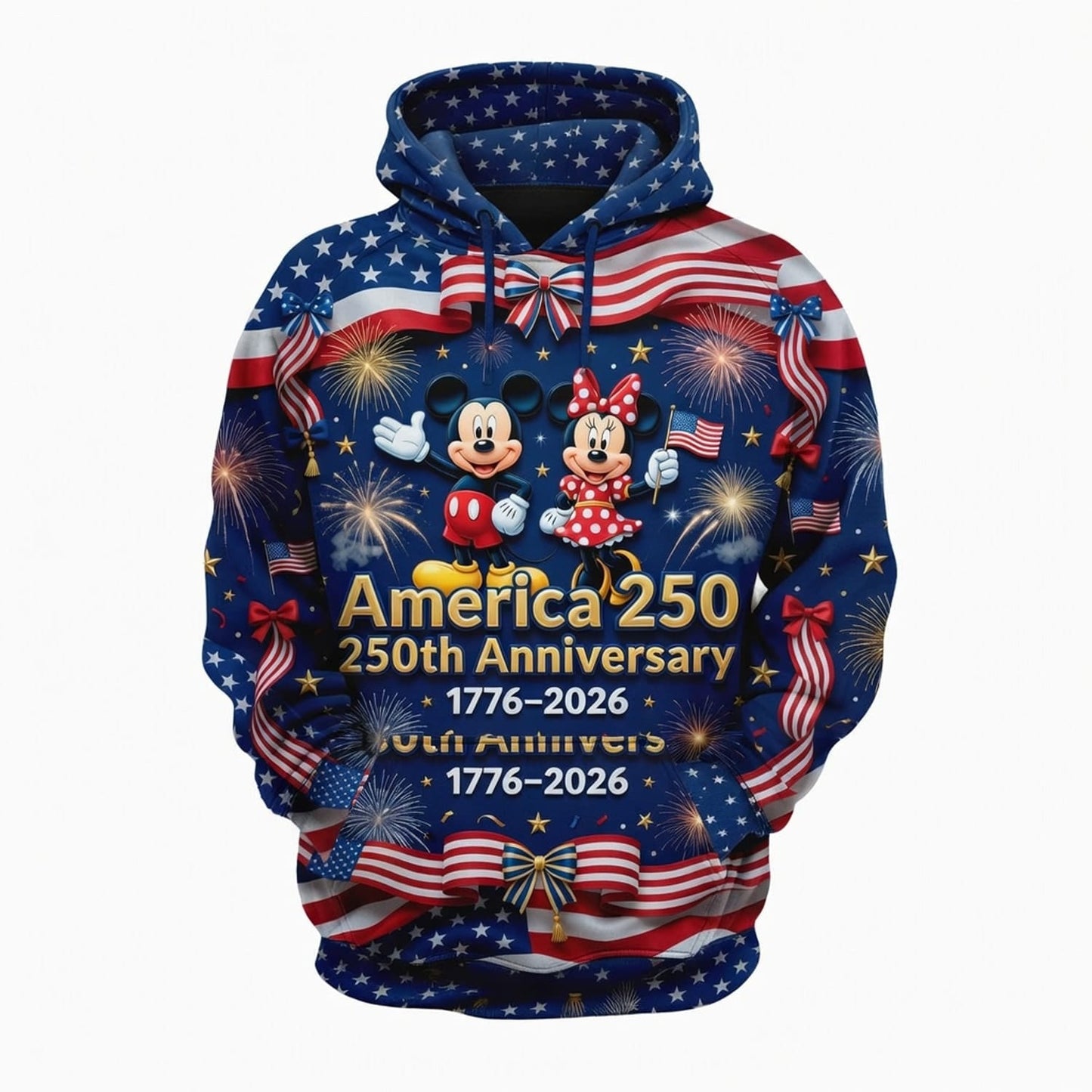 America 250 Mouse Patriotic AOP Apparel