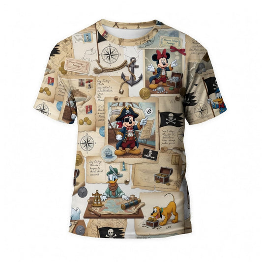 Pirate Treasure Hunt Mouse Duck Pup AOP Apparel