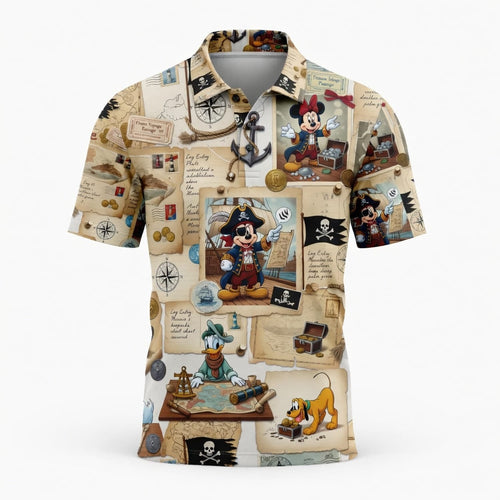 Pirate Treasure Hunt Mouse Duck Pup AOP Apparel