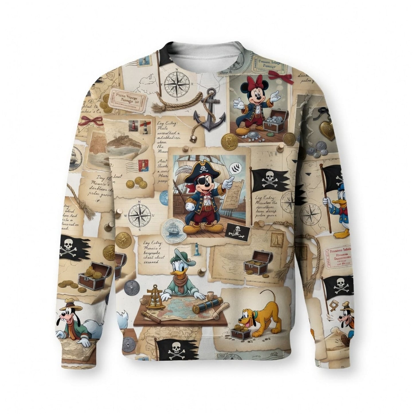 Pirate Treasure Hunt Mouse Duck Pup AOP Apparel