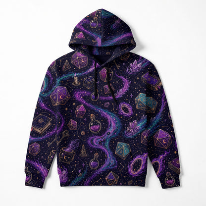 Celestial Dice AOP T-Shirt - Mystic Fantasy RPG Apparel