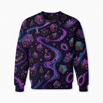 Celestial Dice AOP T-Shirt - Mystic Fantasy RPG Apparel