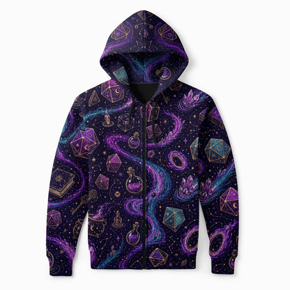 Celestial Dice AOP T-Shirt - Mystic Fantasy RPG Apparel