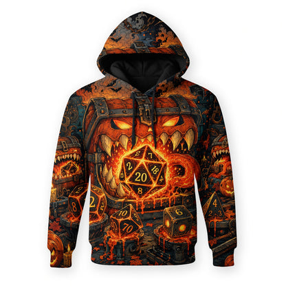 Halloween Dice AOP Apparel - Spooky RPG Gamer Streetwear