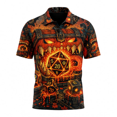 Halloween Dice AOP Apparel - Spooky RPG Gamer Streetwear