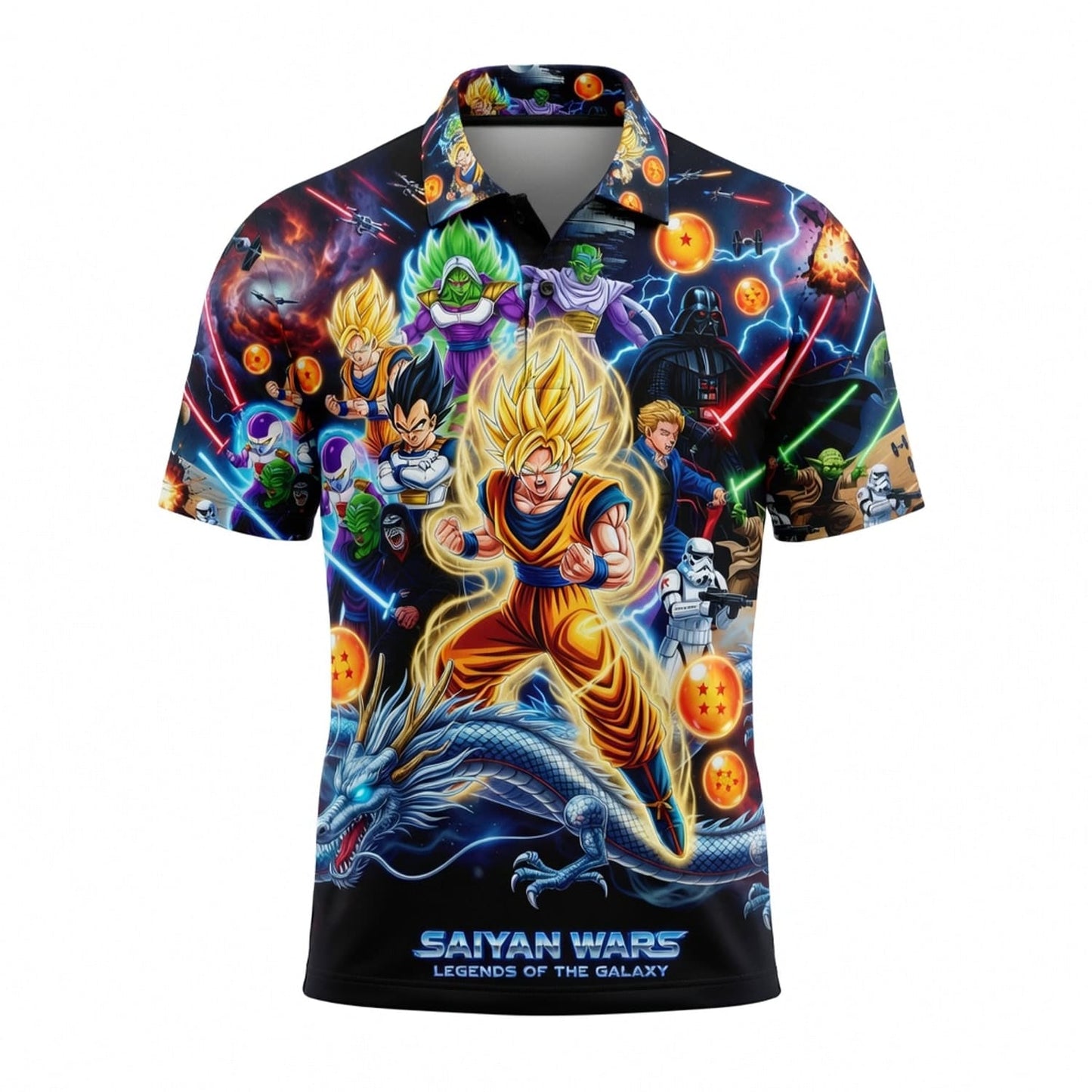 Anime Warrior Saiyan Wars Legends of the Galaxy All Over Print Apparel