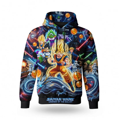 Anime Warrior Saiyan Wars Legends of the Galaxy All Over Print Apparel