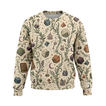 Celestial Dice AOP T-Shirt - Mystic Witchcraft Fantasy Pattern