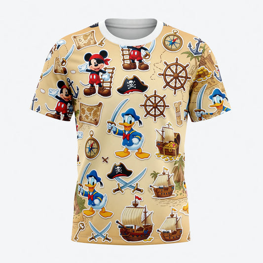 Pirate Mouse AOP Apparel - Cartoon Treasure Streetwear