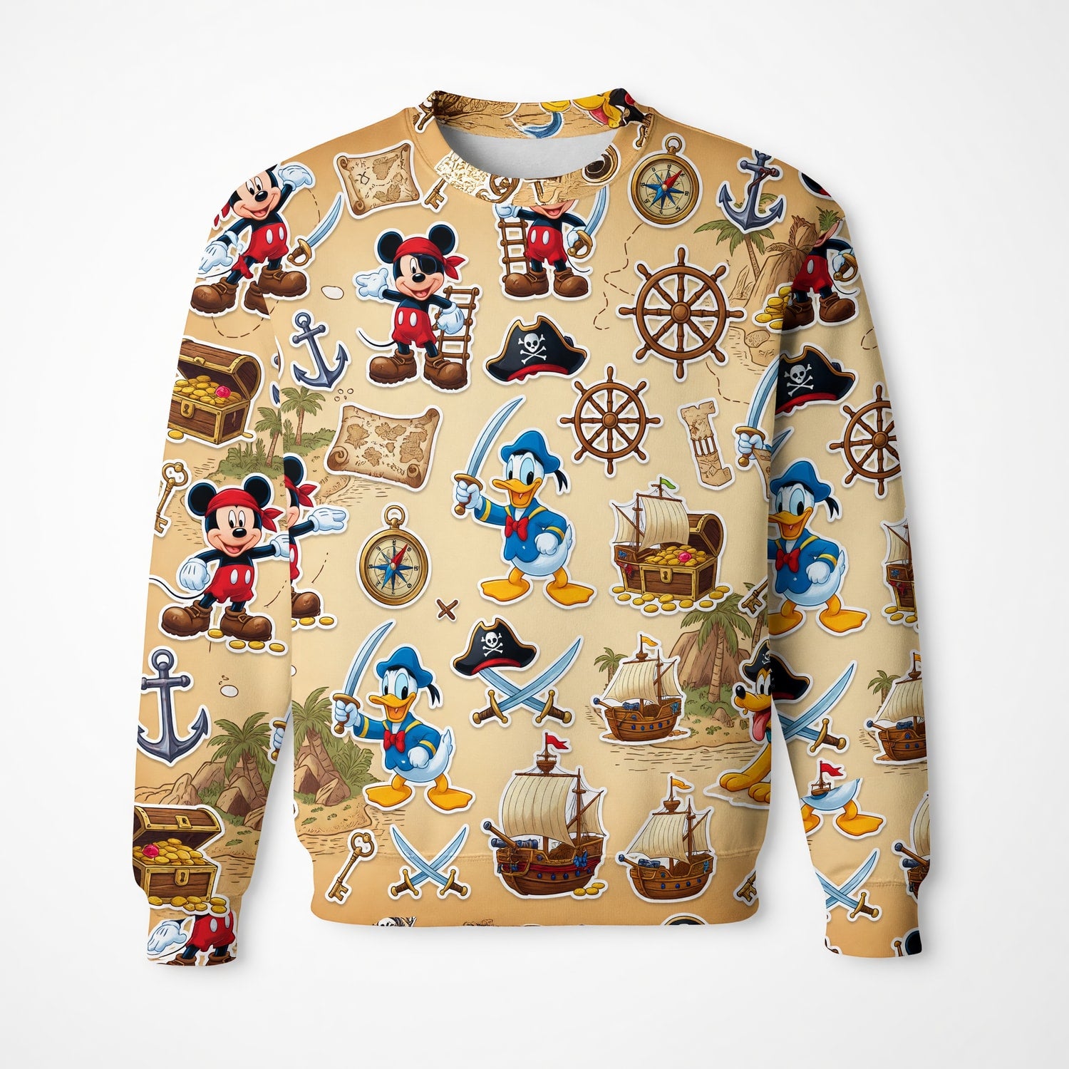Pirate Mouse AOP Apparel - Cartoon Treasure Streetwear