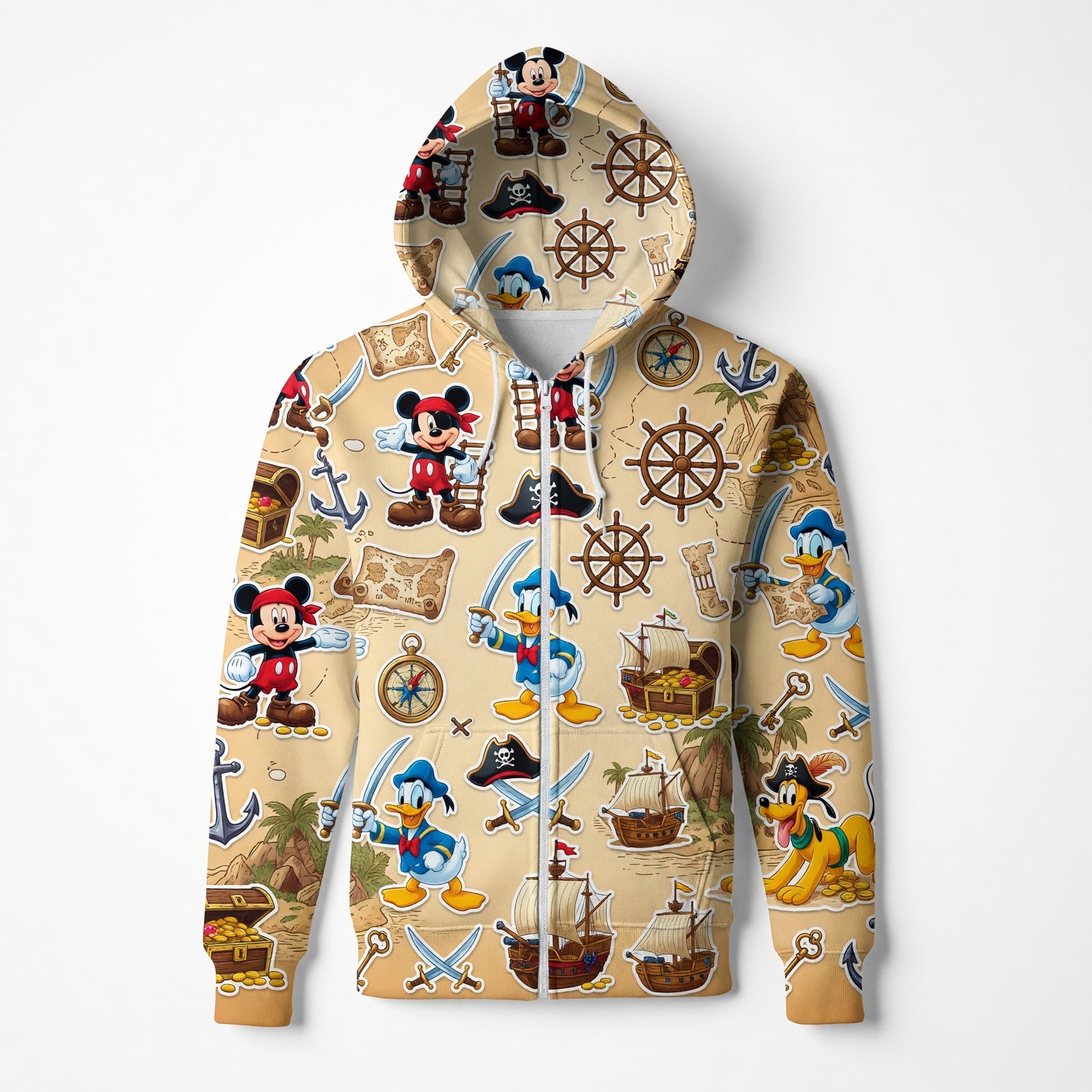 Pirate Mouse AOP Apparel - Cartoon Treasure Streetwear