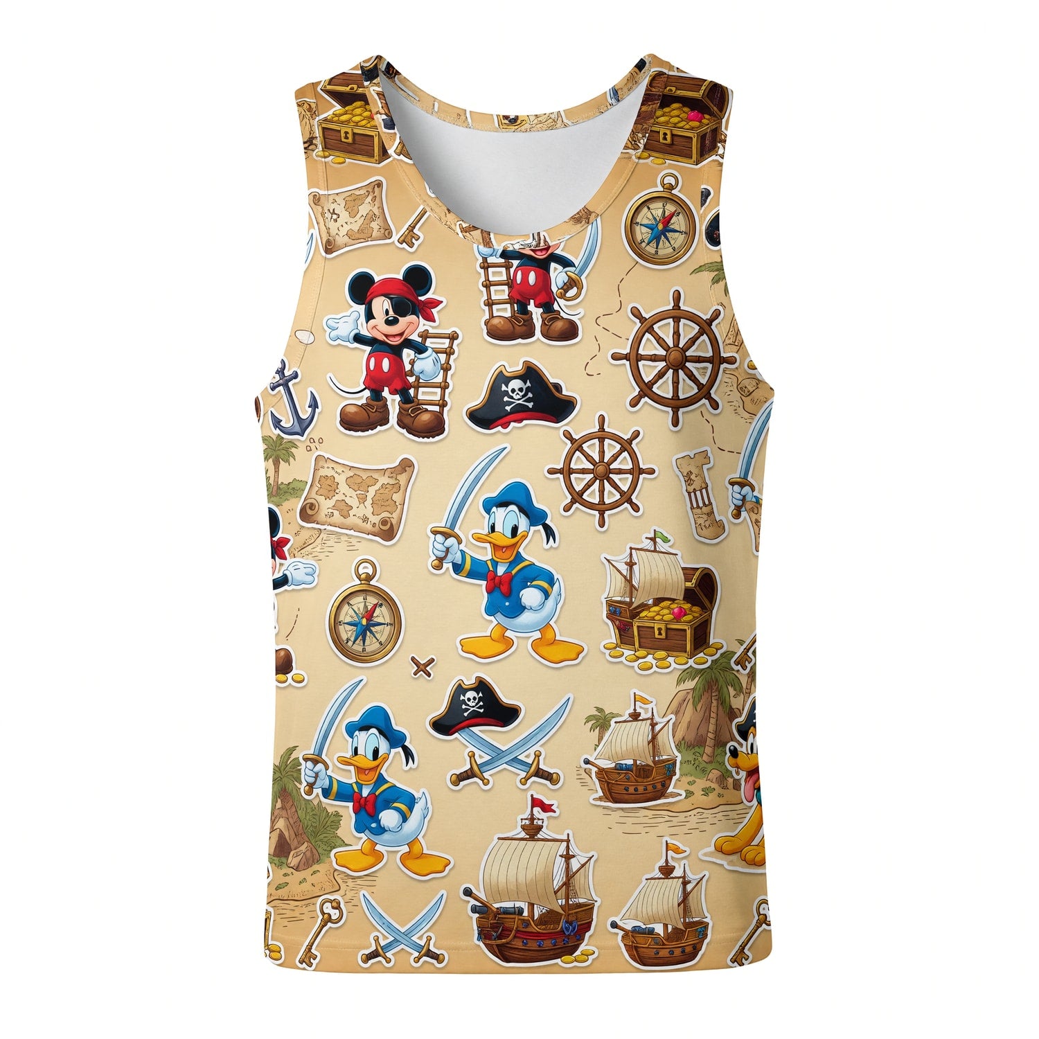 Pirate Mouse AOP Apparel - Cartoon Treasure Streetwear