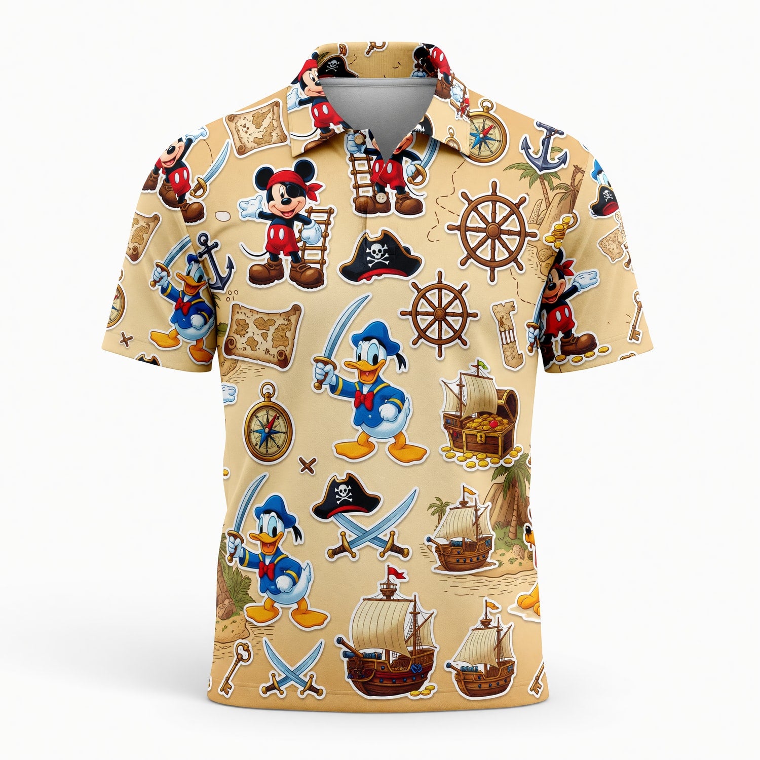 Pirate Mouse AOP Apparel - Cartoon Treasure Streetwear