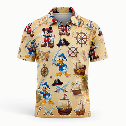 Pirate Mouse AOP Apparel - Cartoon Treasure Streetwear