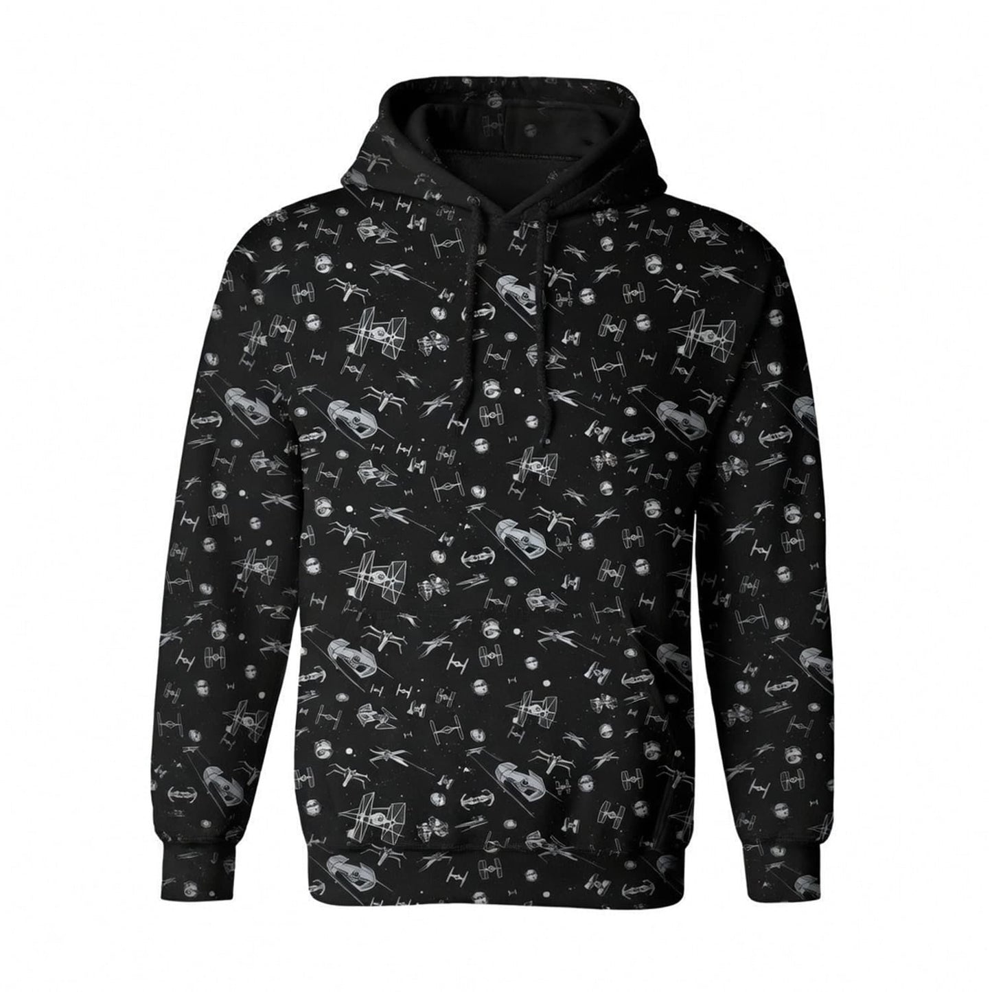 Galactic Mini Starship Icons AOP Apparel Galactic Spacecraft Black