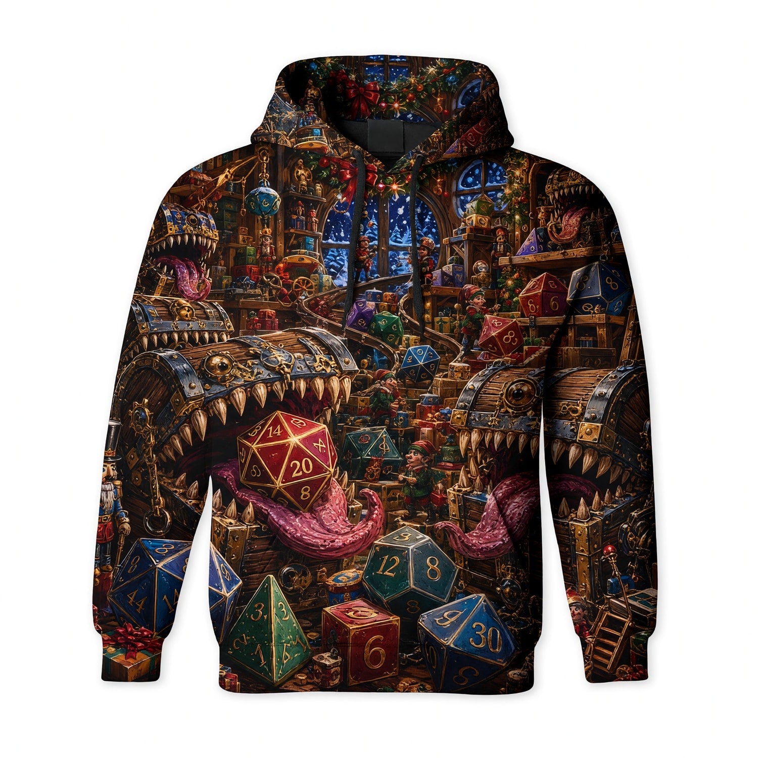 Christmas Mimic T-Shirt - Fantasy Holiday Dice Apparel