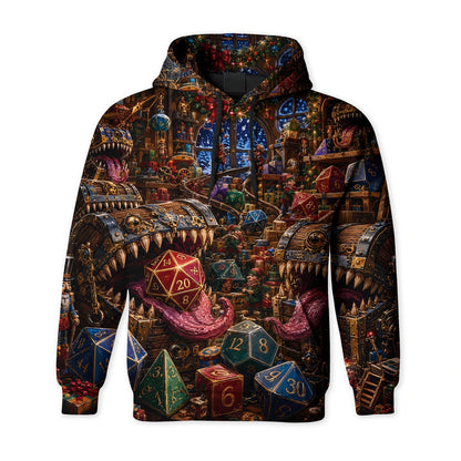 Christmas Mimic T-Shirt - Fantasy Holiday Dice Apparel