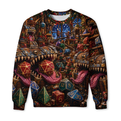 Christmas Mimic T-Shirt - Fantasy Holiday Dice Apparel