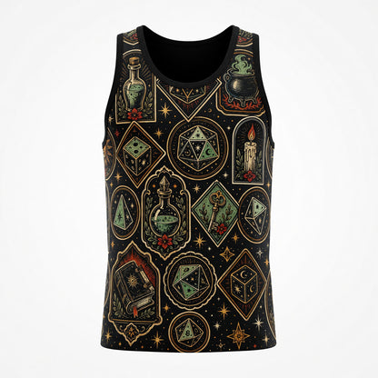 Witchcraft Occult Dice AOP T-Shirt - Mystic RPG Streetwear